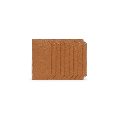 Light brown tumbled leather document holder - Santoni - 1