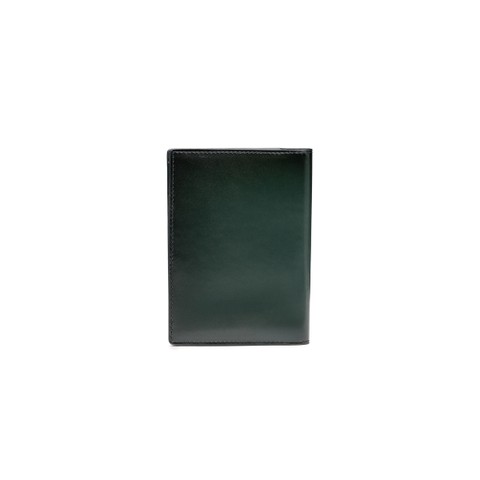 Green leather passport case - Santoni - 4