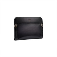 Grey leather pouch - Santoni - 2
