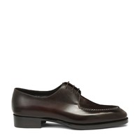 Herrenderby-Schuh aus dunkelbraunem Leder &ndash; Limited Edition - Santoni - 1