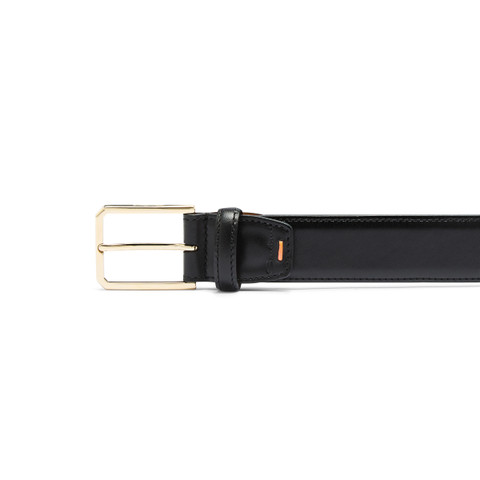Ceinture réglable en cuir gris - Santoni - 2
