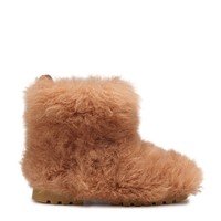 Women's light brown fur ankle boot - Santoni - 1