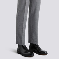 Men's black leather Easy boot - Santoni - 2