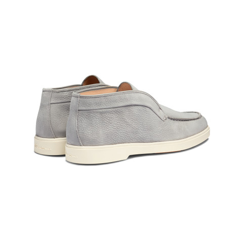 Women&rsquo;s grey nubuck desert boot - Santoni - 4