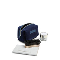 Cream, cloth and brush kit with wool pouch - Santoni - 1