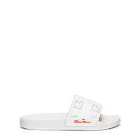 Women’s white rubber sandal - Santoni - 1