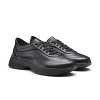 Men's black leather Easy Bounce sneaker - Santoni - 2