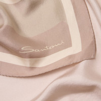 Beige  silk scarf - Santoni - 2