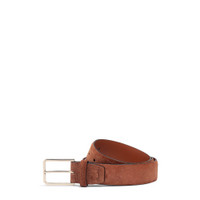 Brauner verstellbarer Gürtel aus Wildleder - Santoni - 1