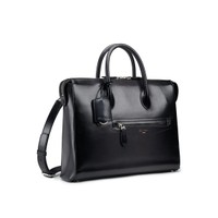 Borsa porta pc in pelle nera - Santoni - 2
