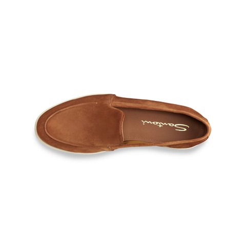حذاء لوفر نسائي من جلد السويد بلون بني - Santoni - 5