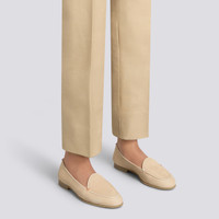 Women's beige suede loafer - Santoni - 2