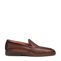 Men's brown leather loafer - Santoni - 1