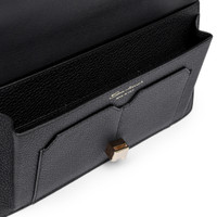 Black tumbled leather document holder - Santoni - 2