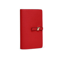 Red tumbled leather document holder - Santoni - 2