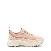 Women's pink suede Easy Bounce Mountain sneaker - Santoni - 1