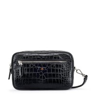 Black leather beauty case - Santoni - 1