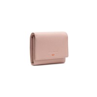 Pink tumbled leather wallet - Santoni - 2