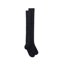 Black cashmere high socks - Santoni - 1