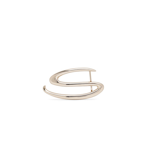 Gold metal "S" belt buckle - Santoni - 1
