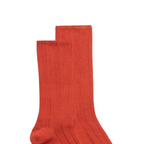 Calzini medi in Filo di Scozia arancione - Santoni - 3