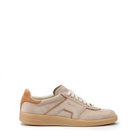 Women's dove grey suede sneaker - Santoni - 1