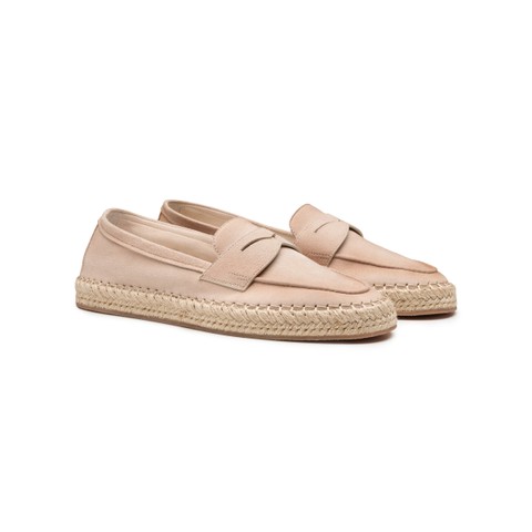 Women's beige suede espadrillas - Santoni - 3