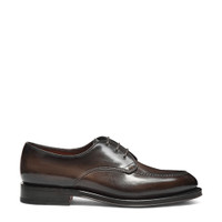 Men’s brown leather Derby shoe - Santoni - 1