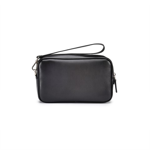Black leather beauty case - Santoni - 4