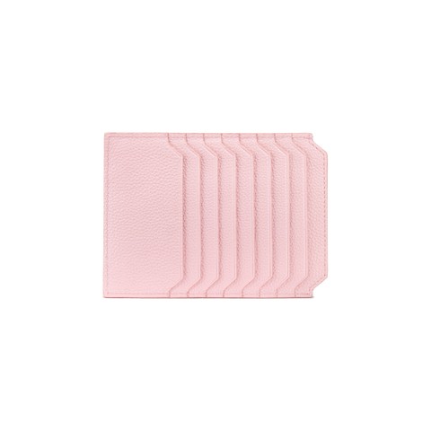 Pink tumbled leather document holder - Santoni - 3