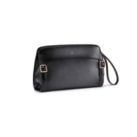 Sac &agrave; bandouli&egrave;re en cuir gris - Santoni - 2