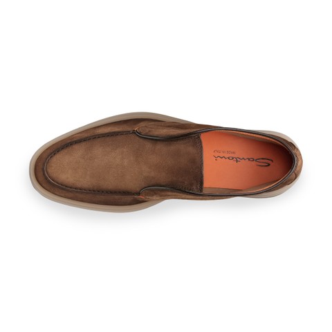 Men's brown suede desert boot - Santoni - 4