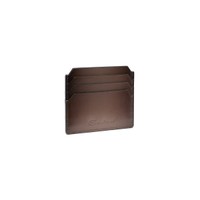 Brown leather credit card holder - Santoni - 2