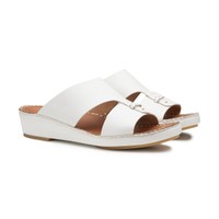 Men's white leather sandal - Santoni - 2