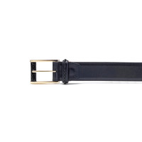 Blue leather adjustable Meraviglia Collection belt - Santoni - 2