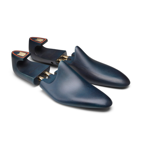 Chaussure à double boucle Uniqua Collection Meraviglia en cuir bleu pour homme - Santoni - 6
