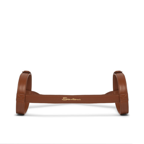 Leather blanket strap - Santoni - 2