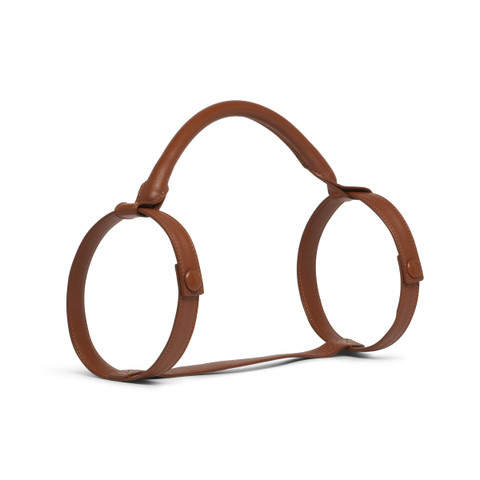 Leather blanket strap - Santoni - 4