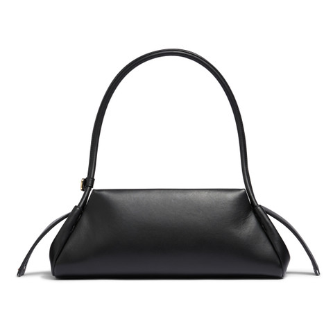 Black leather shoulder bag - Santoni - 5
