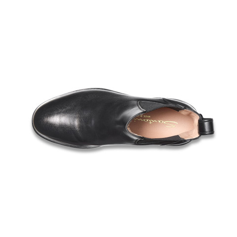 Women’s black leather Chelsea boot - Santoni - 5