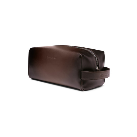 Brown leather pouch - Santoni - 2