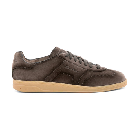 Sneaker DBS Oly en daim marron pour homme - Santoni - 1