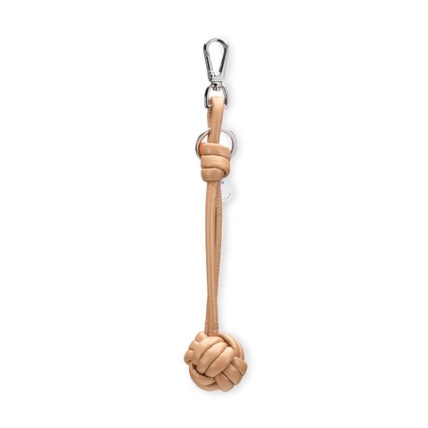 Charm boule en cuir marron clair - Santoni - 1