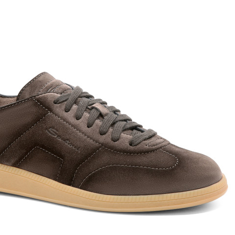 Sneaker DBS Oly en daim marron pour homme - Santoni - 5