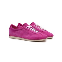 Women's pink suede sneaker - Santoni - 2