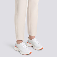 Women's white leather Easy Bounce sneaker - Santoni - 2
