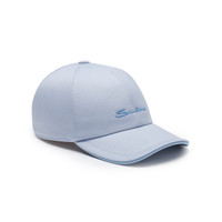 Men's light blue cotton baseball cap - Santoni - 2