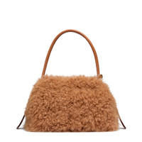 Light brown fur shoulder bag - Santoni - 1