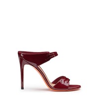 Women's red patent leather high-heel sandal - Santoni - 1