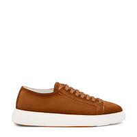 Men's orange suede sneaker - Santoni - 1